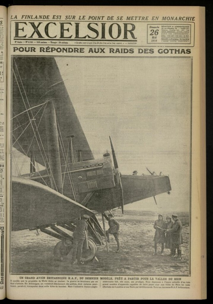 Miniatura de Excelsior: journal illustré quotidien de 26 de mayo de 1918, nº 2749