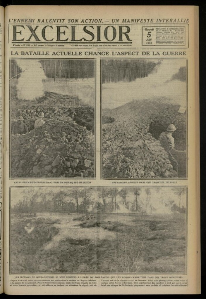 Miniatura de Excelsior: journal illustré quotidien de 5 de junio de 1918, nº 2755