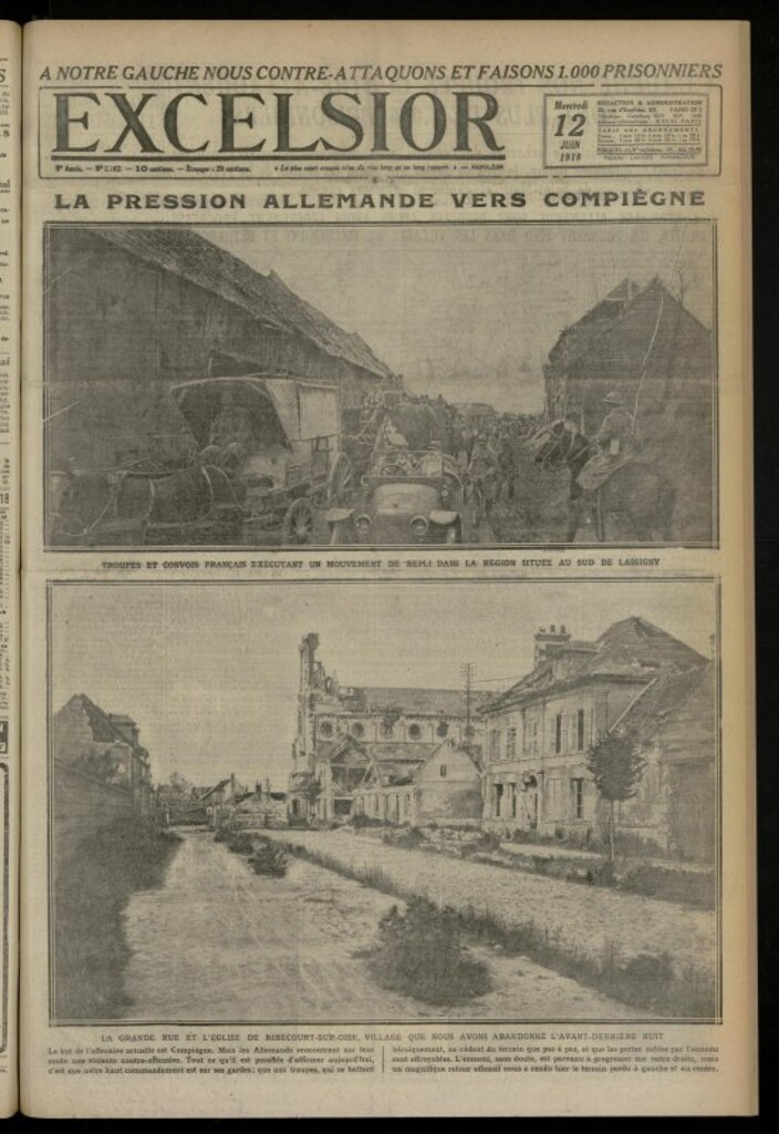 Miniatura de Excelsior: journal illustré quotidien de 12 de junio de 1918, nº 2762