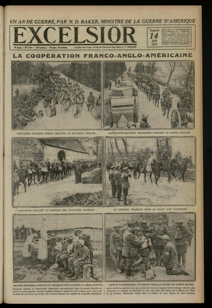 Miniatura de Excelsior: journal illustré quotidien de 14 de junio de 1918, nº 2764