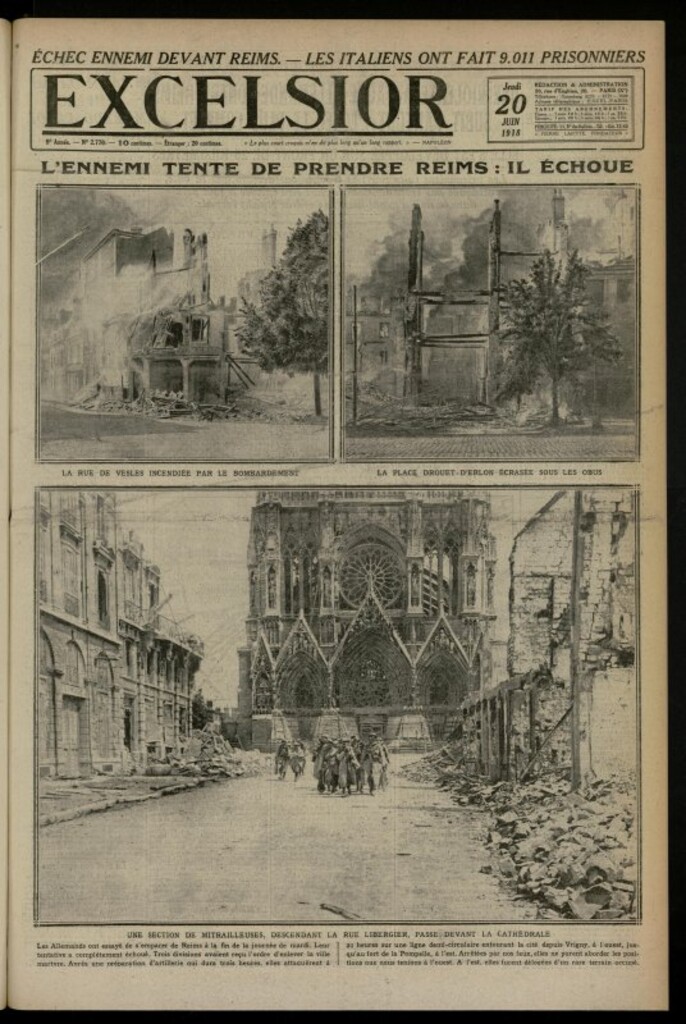 Miniatura de Excelsior: journal illustré quotidien de 20 de junio de 1918, nº 2770