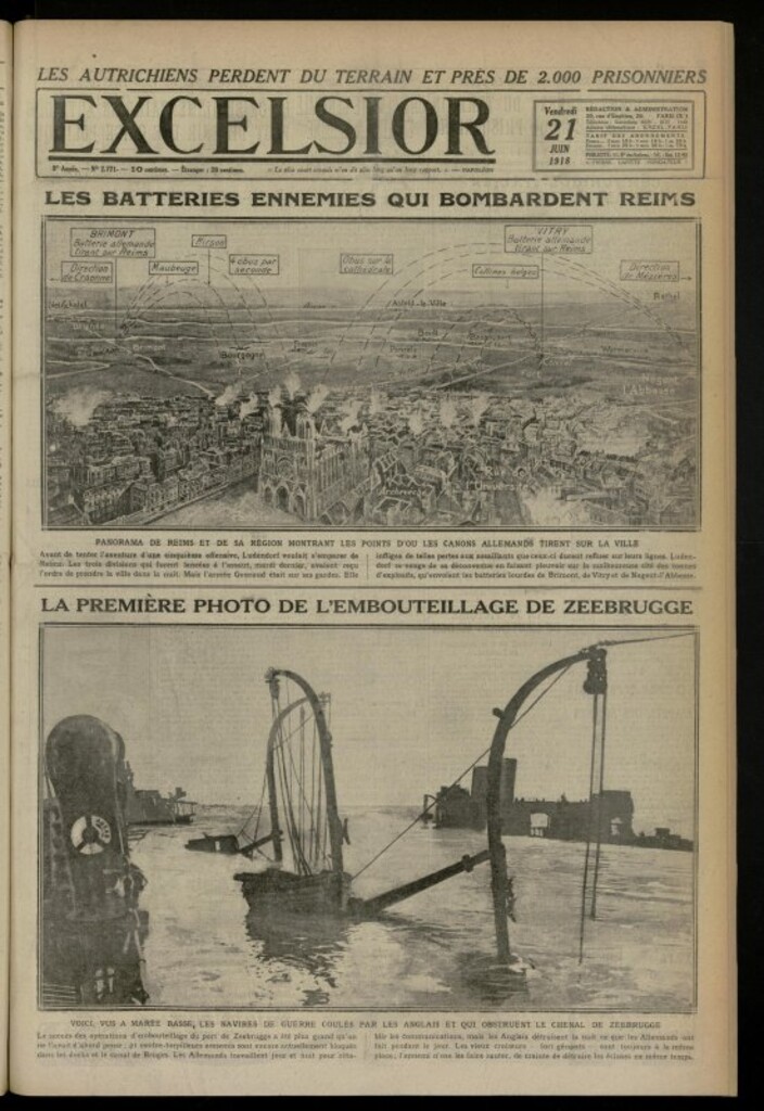 Miniatura de Excelsior: journal illustré quotidien de 21 de junio de 1918, nº 2771
