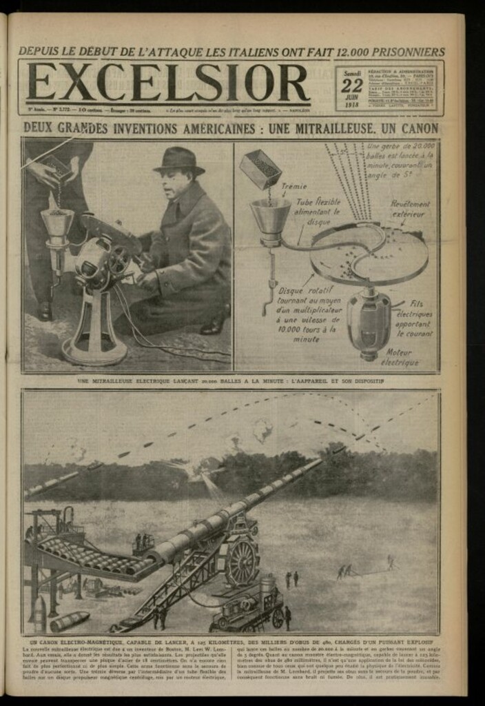 Miniatura de Excelsior: journal illustré quotidien de 22 de junio de 1918, nº 2772