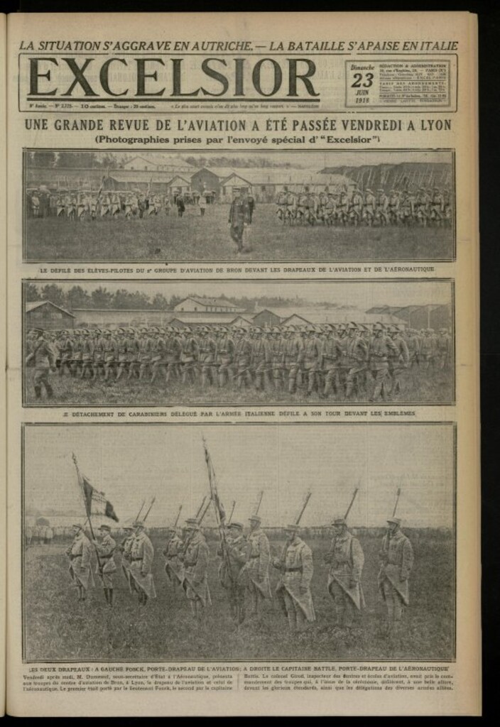 Miniatura de Excelsior: journal illustré quotidien de 23 de junio de 1918, nº 2773