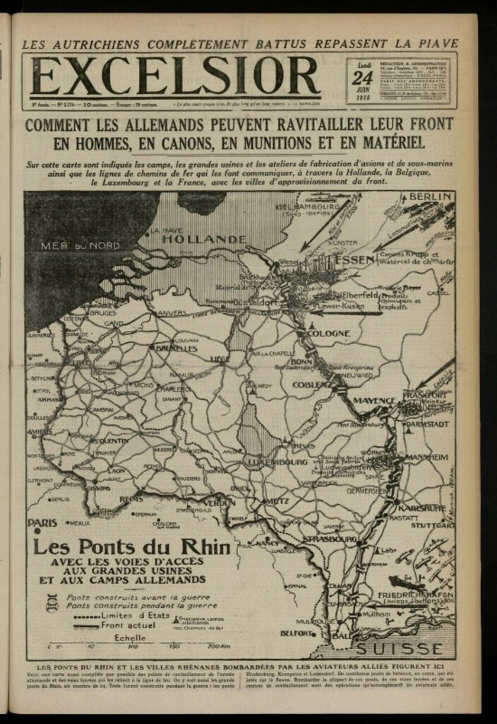 Miniatura de Excelsior: journal illustré quotidien de 24 de junio de 1918, nº 2774