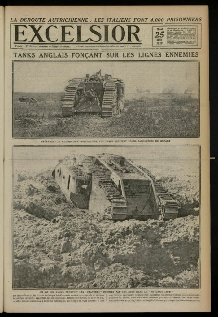 Miniatura de Excelsior: journal illustré quotidien de 25 de junio de 1918, nº 2775