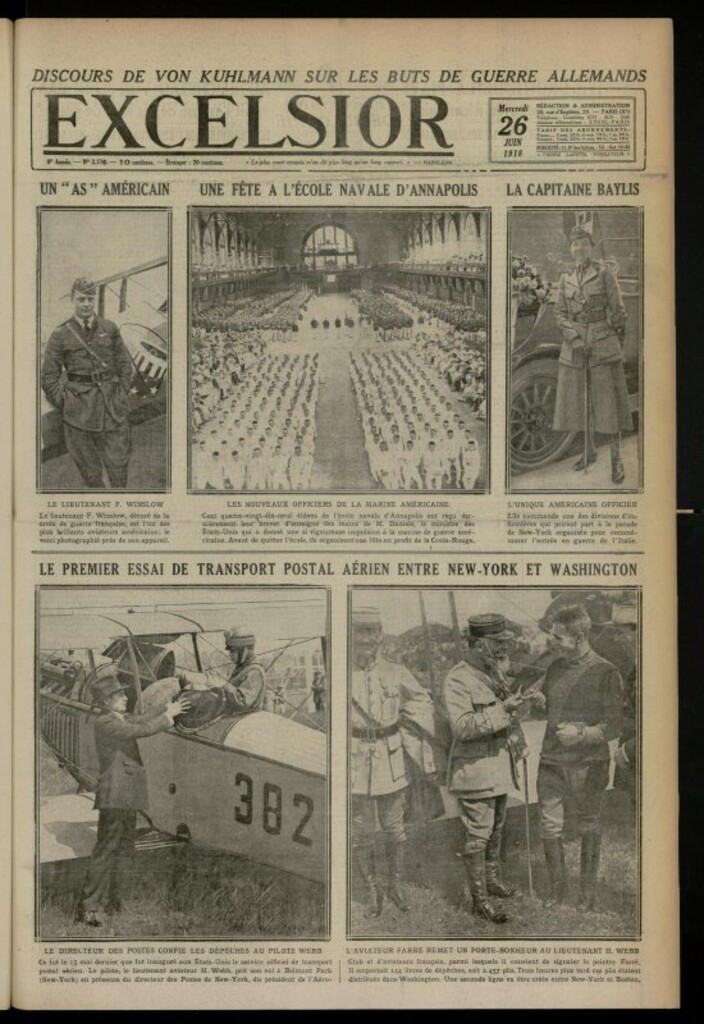 Miniatura de Excelsior: journal illustré quotidien de 26 de junio de 1918, nº 2776
