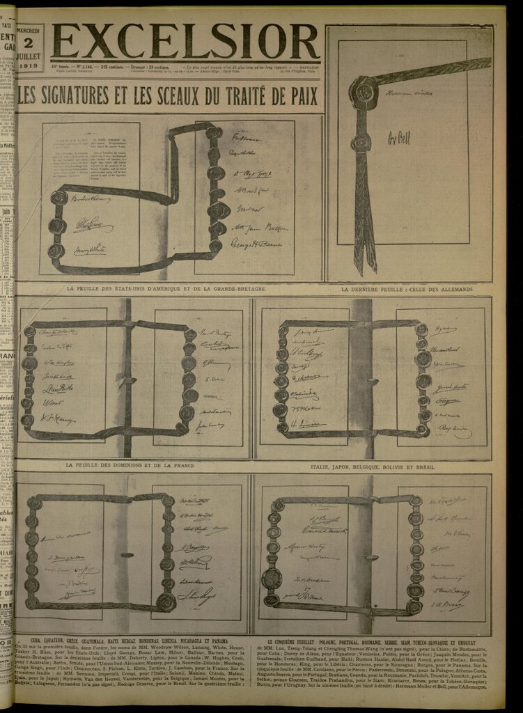 Miniatura de Excelsior: journal illustré quotidien de 2 de julio de 1919, nº 3146