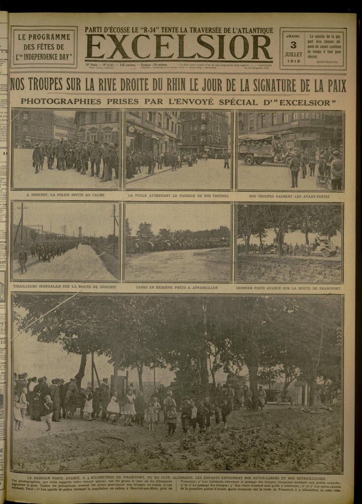 Miniatura de Excelsior: journal illustré quotidien de 3 de julio de 1919, nº 3147