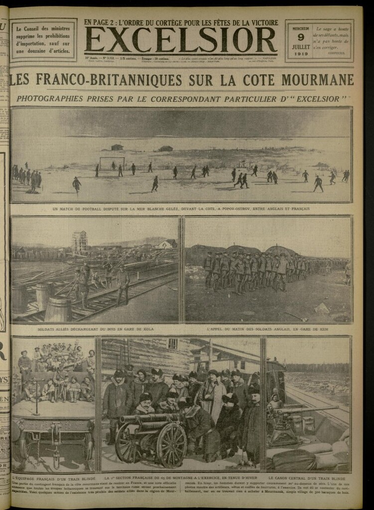 Miniatura de Excelsior: journal illustré quotidien de 9 de julio de 1919, nº 3153