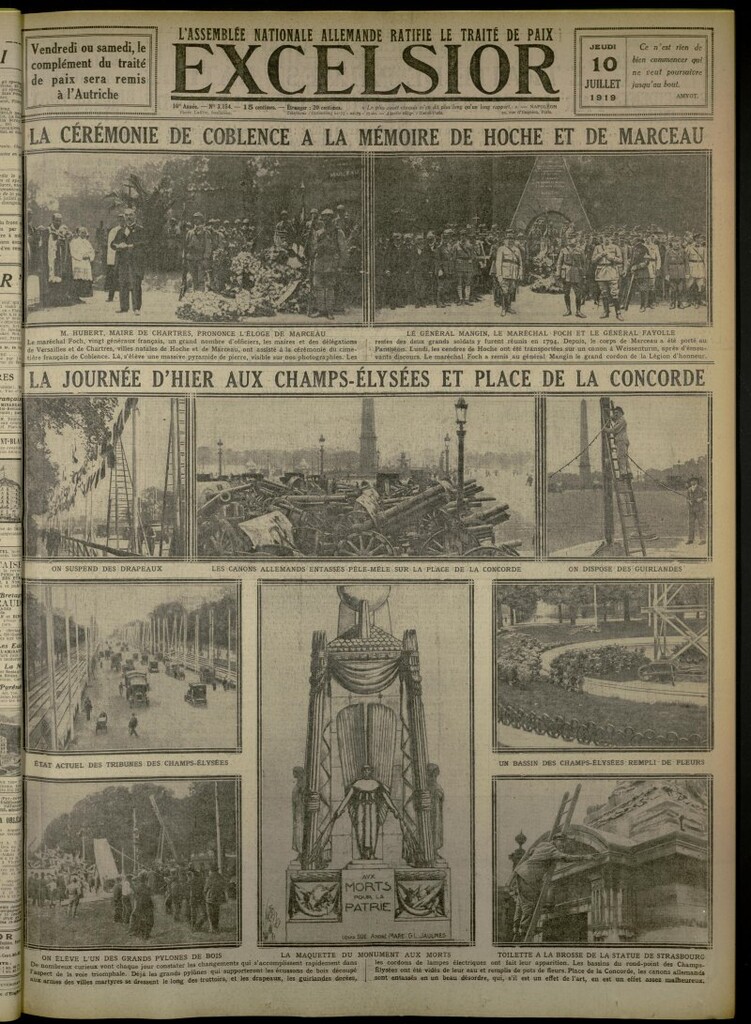 Miniatura de Excelsior: journal illustré quotidien de 10 de julio de 1919, nº 3154