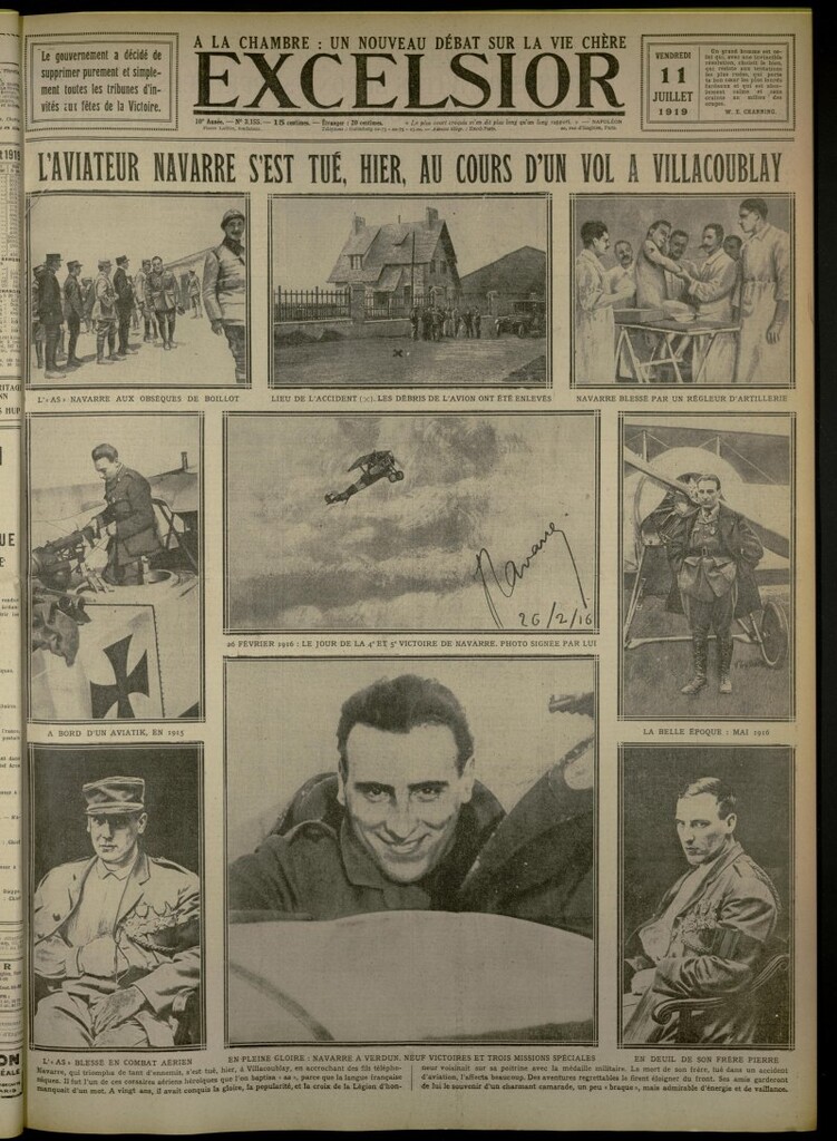 Miniatura de Excelsior: journal illustré quotidien de 11 de julio de 1919, nº 3155
