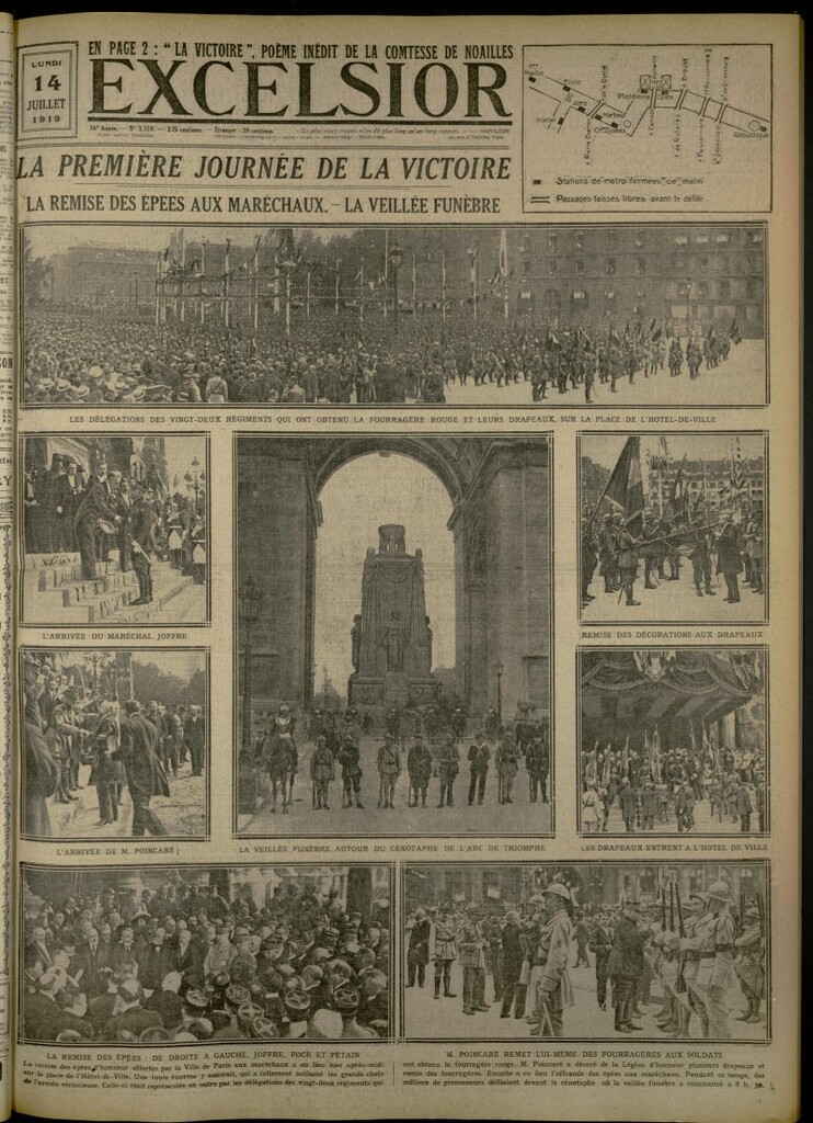 Miniatura de Excelsior: journal illustré quotidien de 14 de julio de 1919, nº 3158