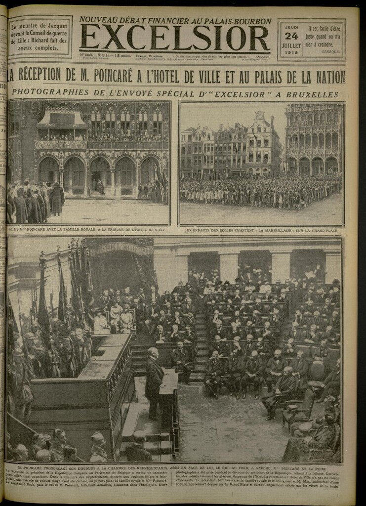 Miniatura de Excelsior: journal illustré quotidien de 24 de julio de 1919, nº 3168