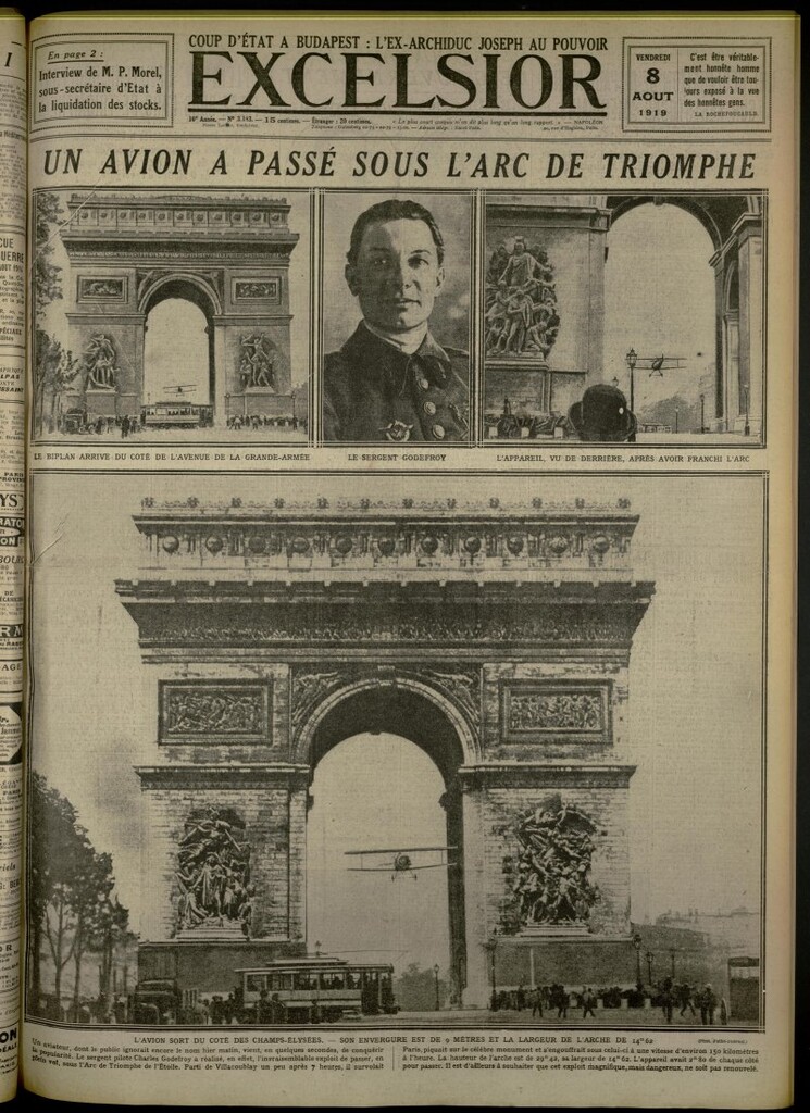 Miniatura de Excelsior: journal illustré quotidien de 8 de agosto de 1919, nº 3183