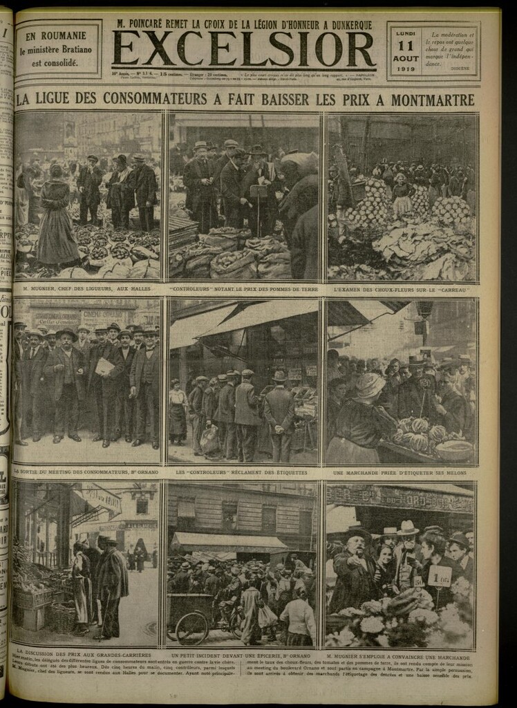 Miniatura de Excelsior: journal illustré quotidien de 11 de agosto de 1919, nº 3186