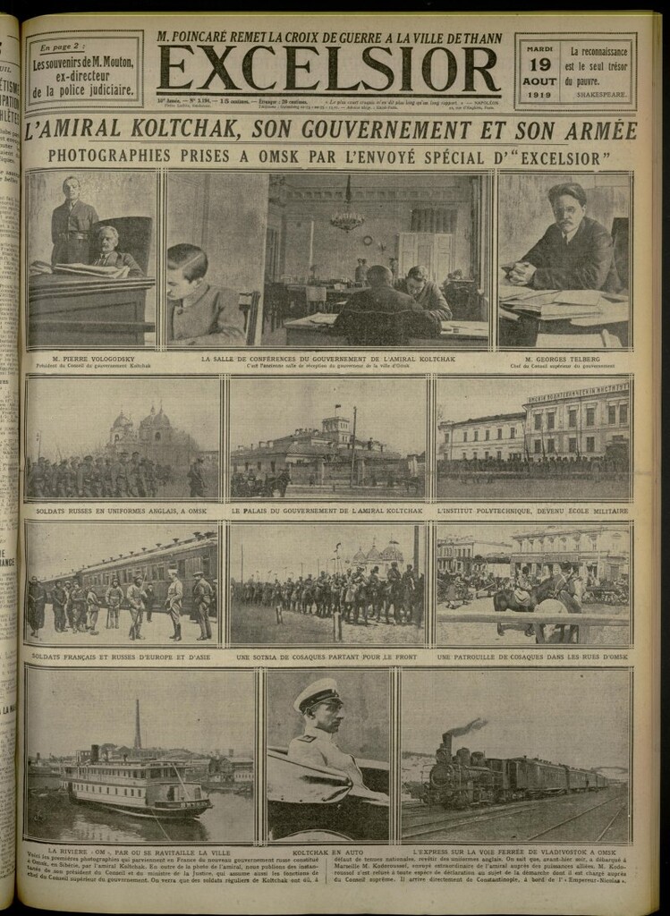 Miniatura de Excelsior: journal illustré quotidien de 19 de agosto de 1919, nº 3194