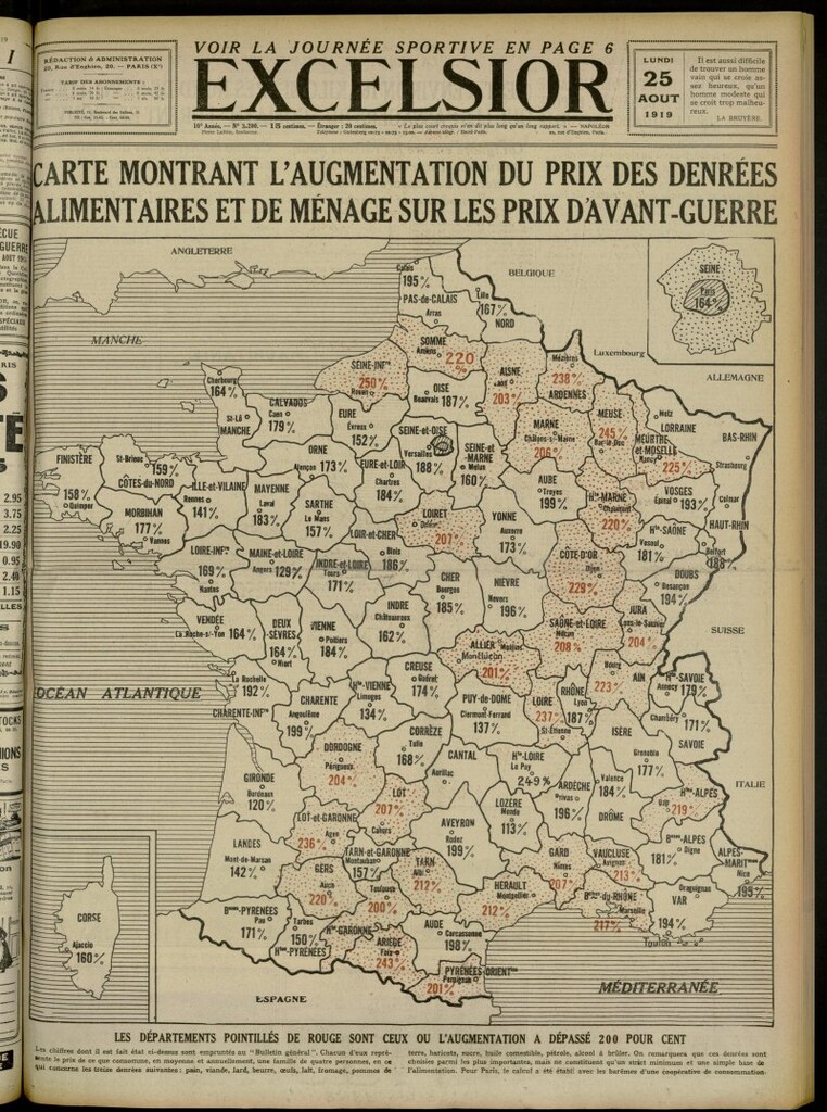 Miniatura de Excelsior: journal illustré quotidien de 25 de agosto de 1919, nº 3200