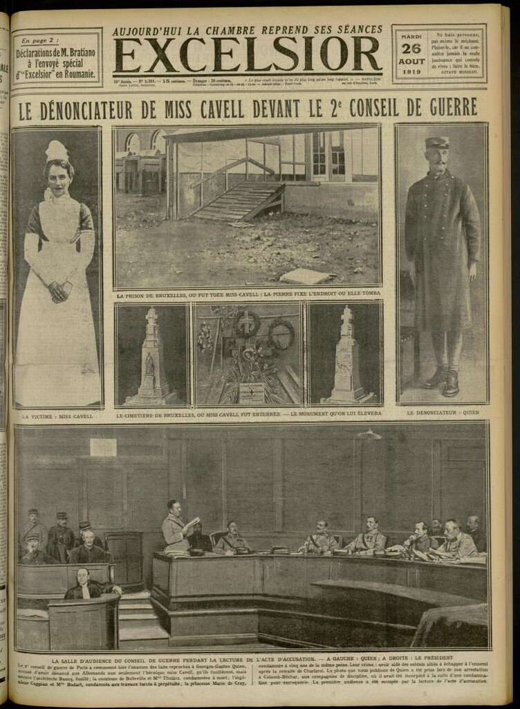 Miniatura de Excelsior: journal illustré quotidien de 26 de agosto de 1919, nº 3201