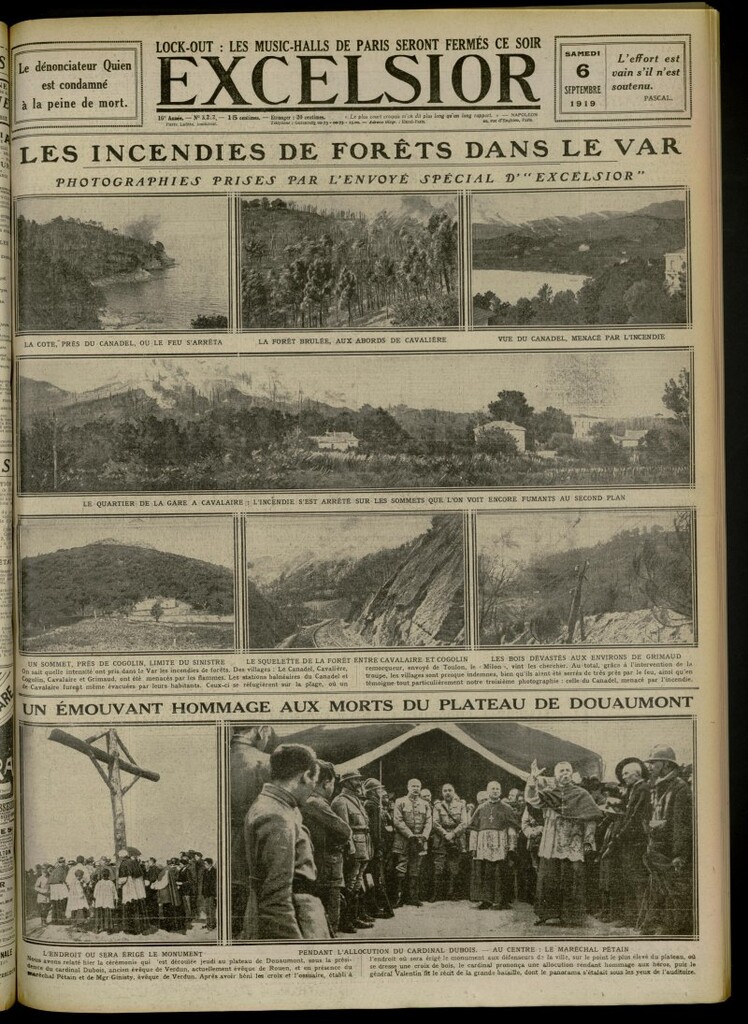Miniatura de Excelsior: journal illustré quotidien de 6 de septiembre de 1919, nº 3212