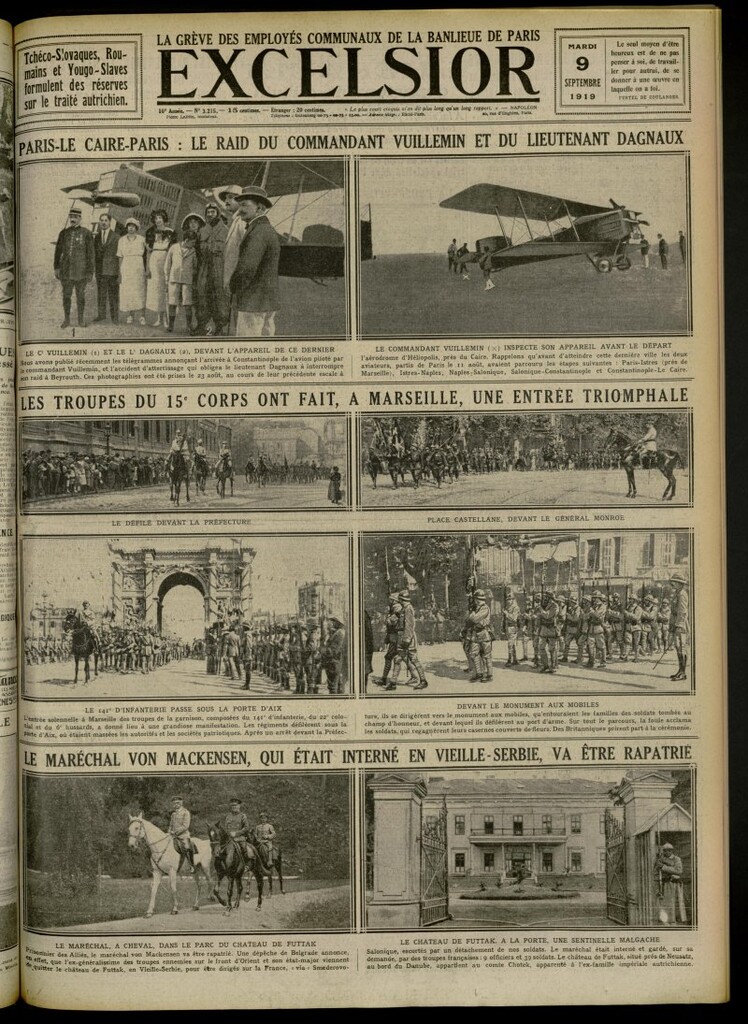 Miniatura de Excelsior: journal illustré quotidien de 9 de septiembre de 1919, nº 3215