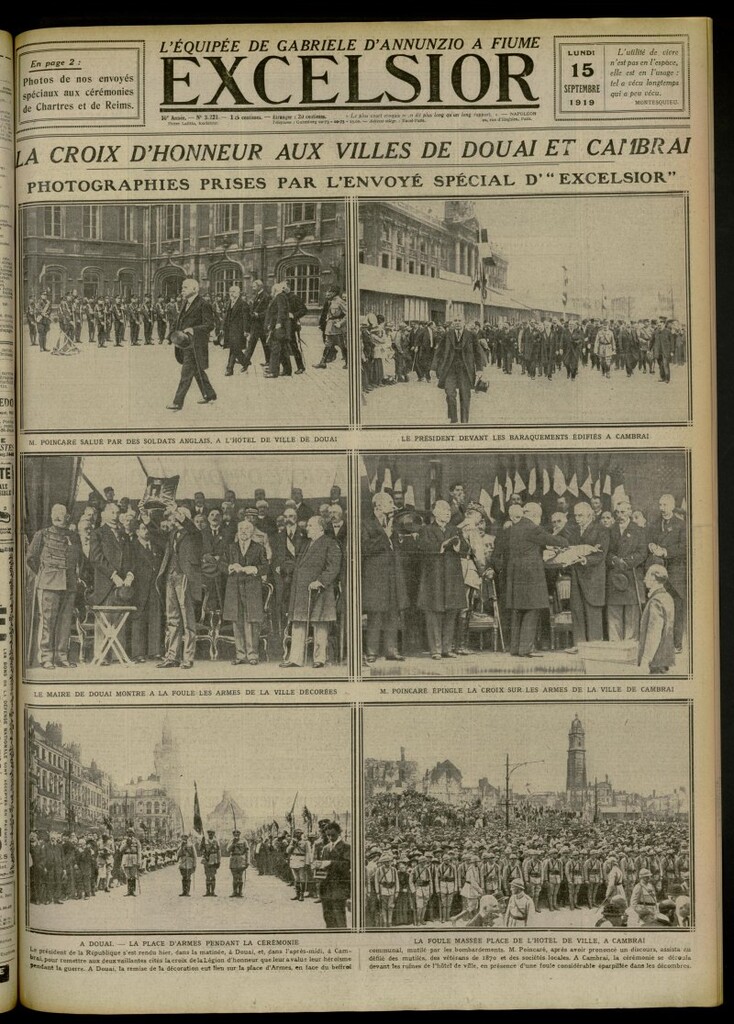 Miniatura de Excelsior: journal illustré quotidien de 15 de septiembre de 1919, nº 3221
