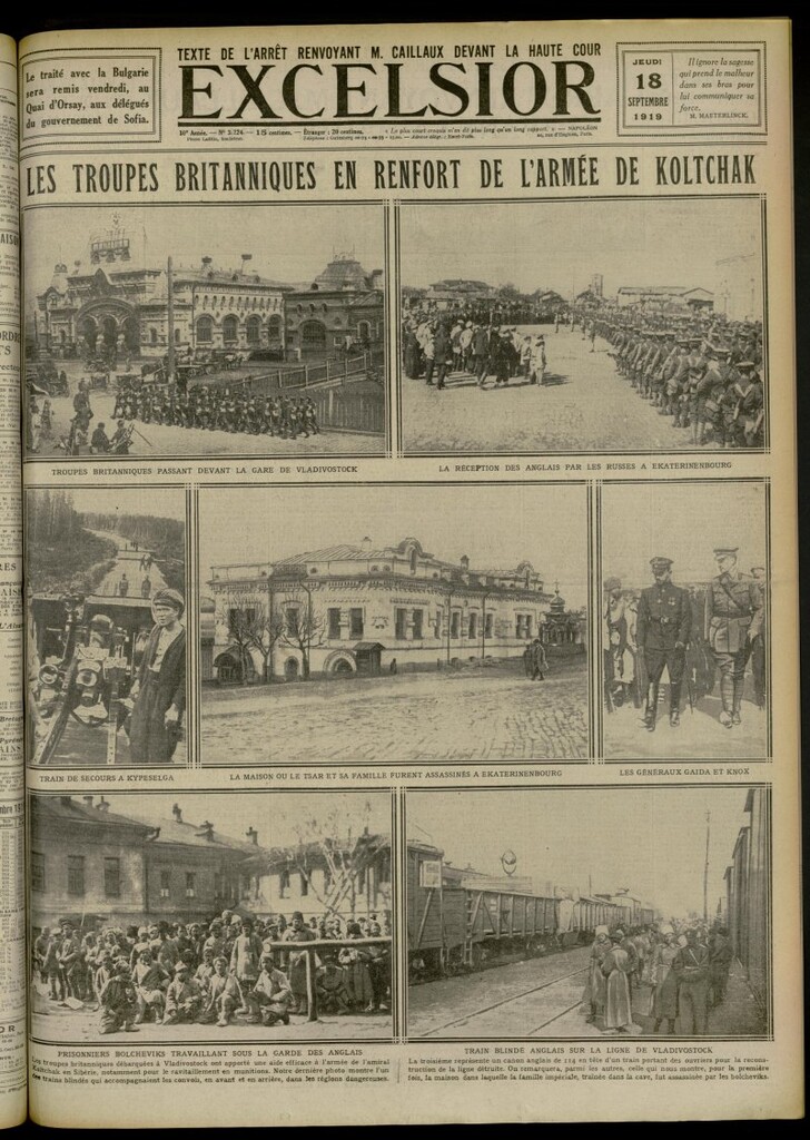 Miniatura de Excelsior: journal illustré quotidien de 18 de septiembre de 1919, nº 3224