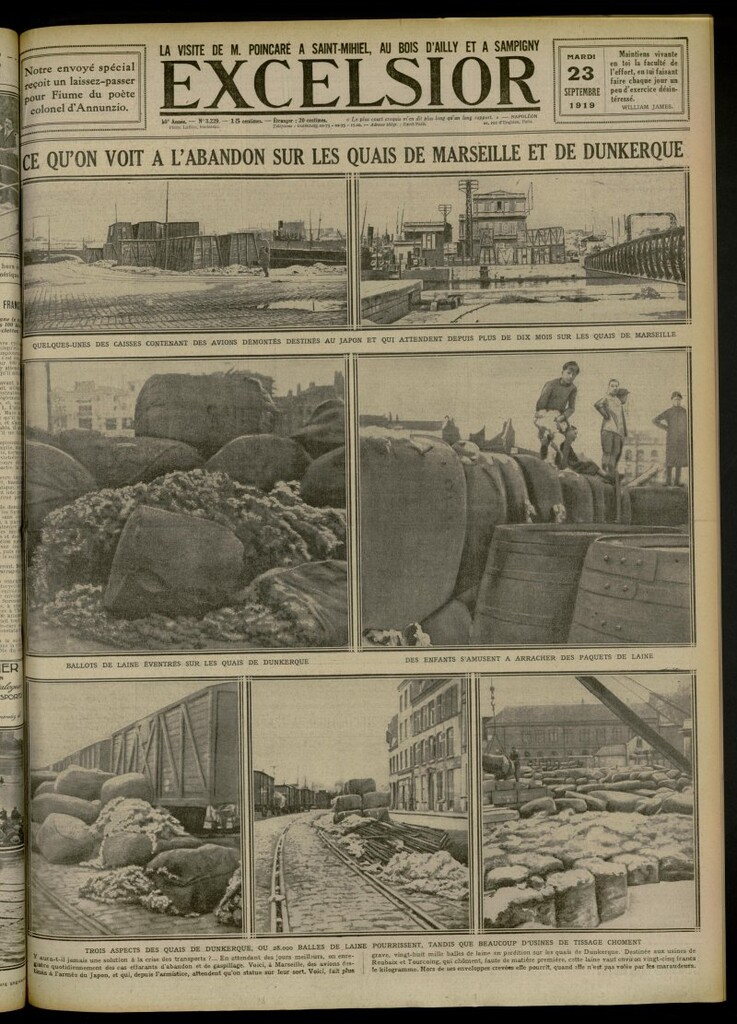 Miniatura de Excelsior: journal illustré quotidien de 23 de septiembre de 1919, nº 3229