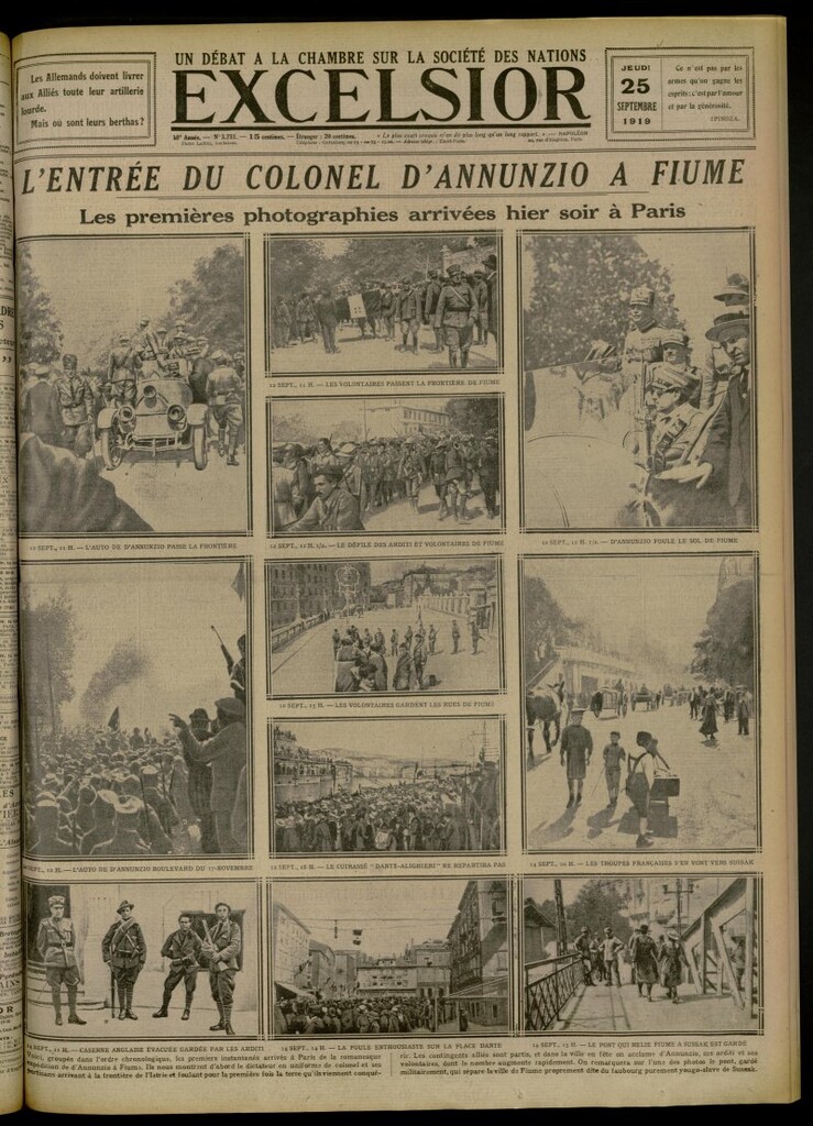 Miniatura de Excelsior: journal illustré quotidien de 25 de septiembre de 1919, nº 3231