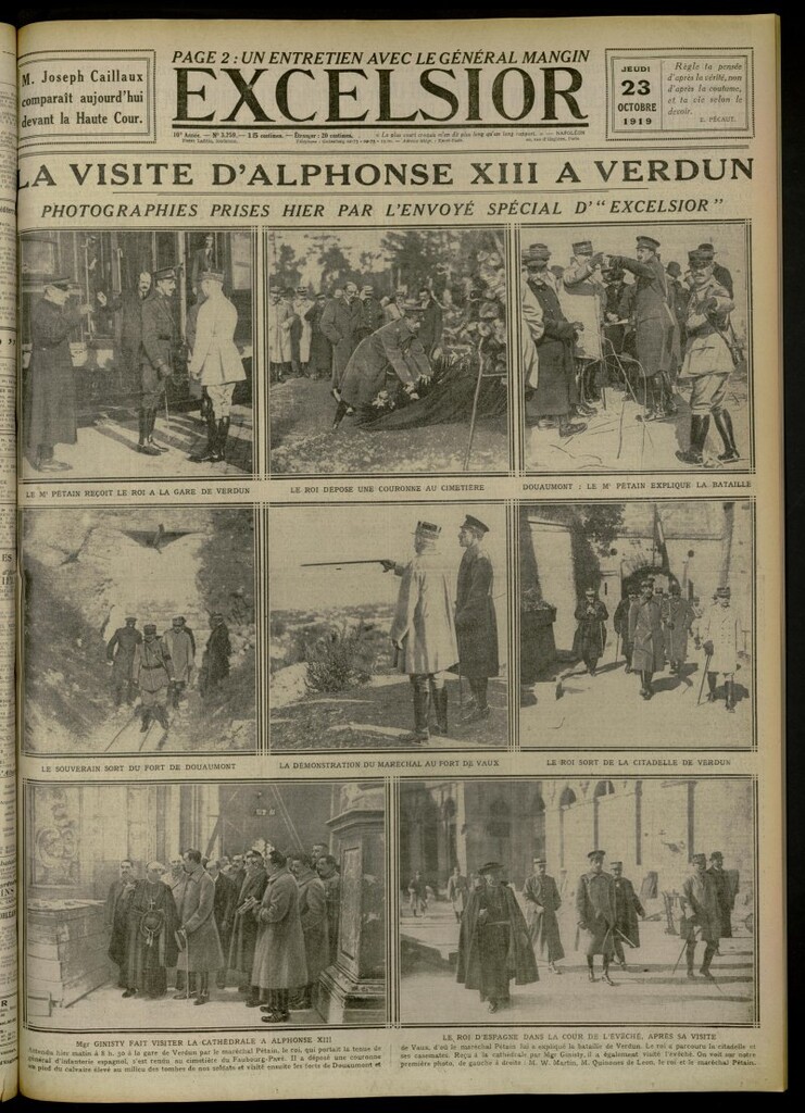 Miniatura de Excelsior: journal illustré quotidien de 23 de octubre de 1919, nº 3259