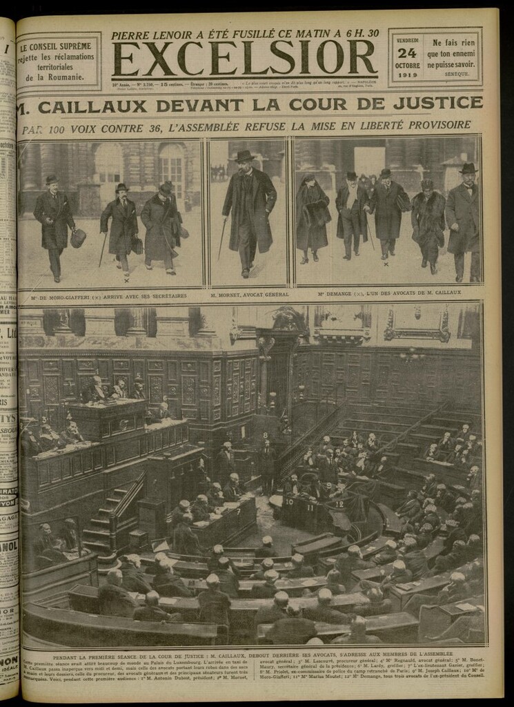 Miniatura de Excelsior: journal illustré quotidien de 24 de octubre de 1919, nº 3260