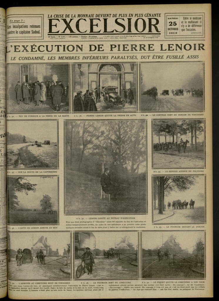 Miniatura de Excelsior: journal illustré quotidien de 25 de octubre de 1919, nº 3261