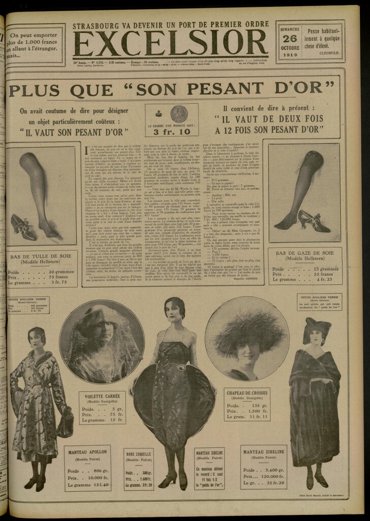 Miniatura de Excelsior: journal illustré quotidien de 26 de octubre de 1919, nº 3262