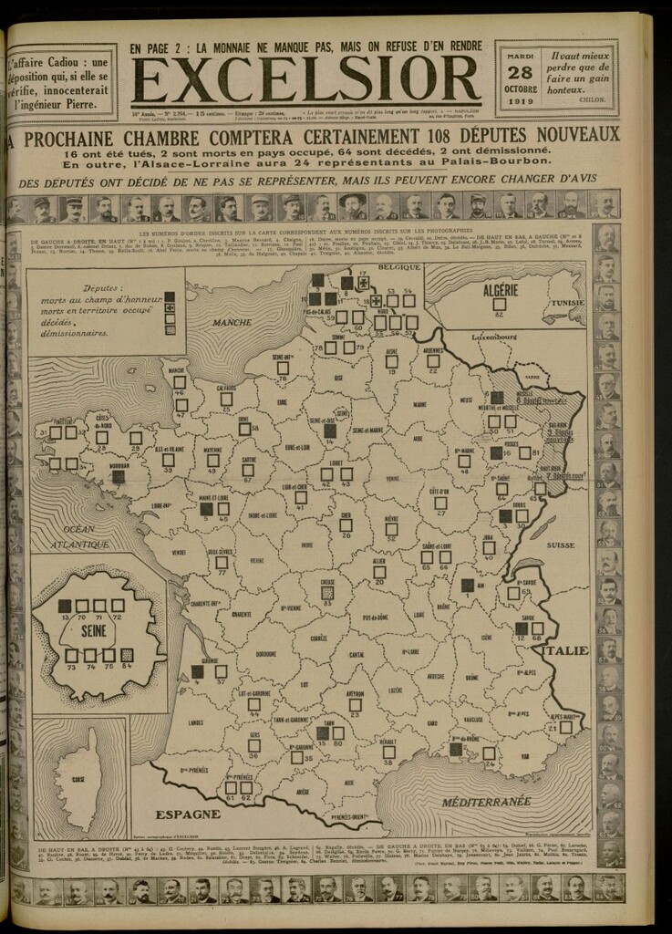 Miniatura de Excelsior: journal illustré quotidien de 28 de octubre de 1919, nº 3264