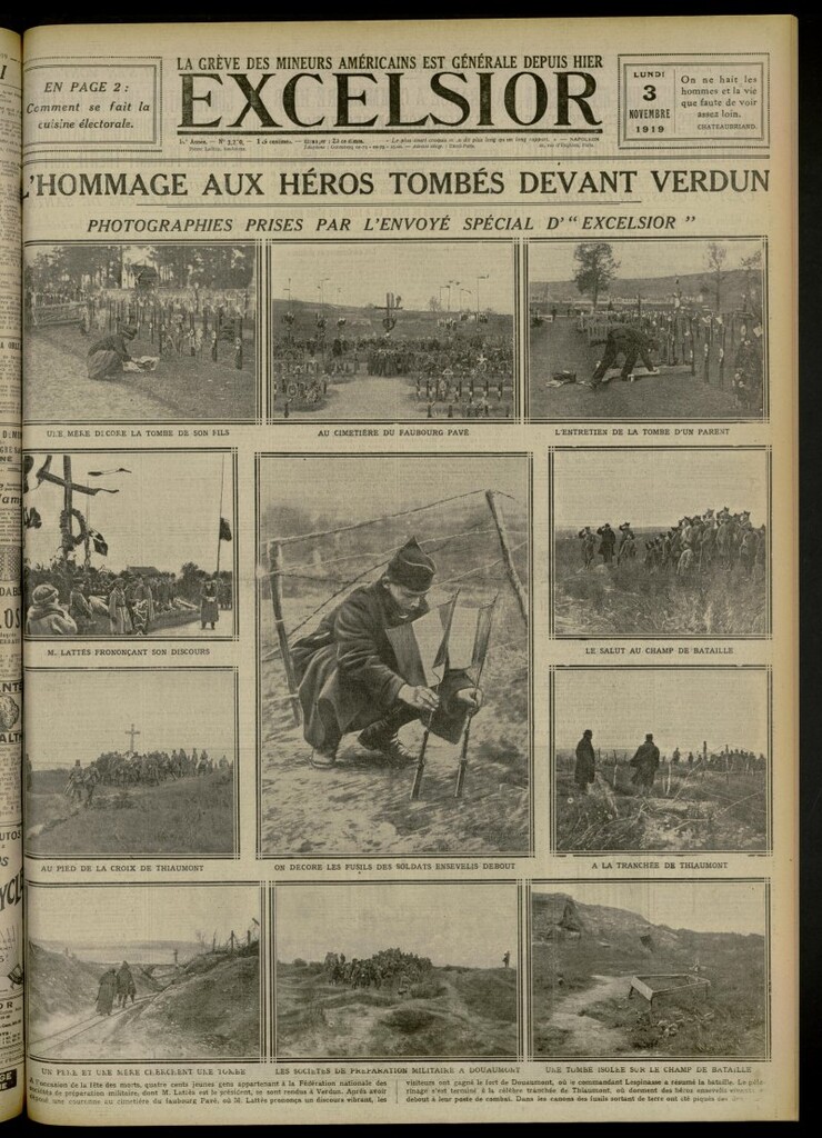 Miniatura de Excelsior: journal illustré quotidien de 3 de noviembre de 1919, nº 3270