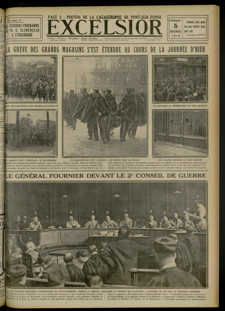 Miniatura de Excelsior: journal illustré quotidien de 5 de noviembre de 1919, nº 3272