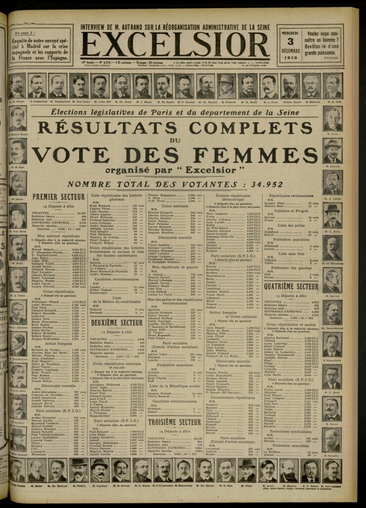 Miniatura de Excelsior: journal illustré quotidien de 3 de diciembre de 1919, nº 3279