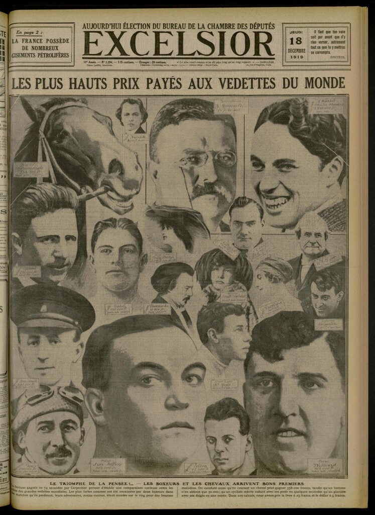 Miniatura de Excelsior: journal illustré quotidien de 18 de diciembre de 1919, nº 3294