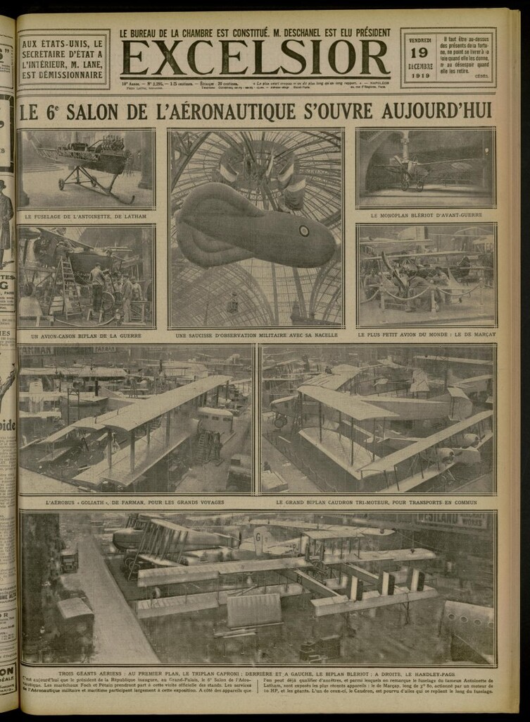 Miniatura de Excelsior: journal illustré quotidien de 19 de diciembre de 1919, nº 3295
