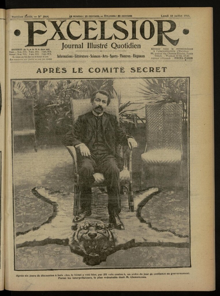 Miniatura de Excelsior: journal illustré quotidien de 10 de julio de 1916, nº 2064