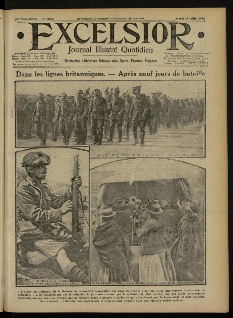 Miniatura de Excelsior: journal illustré quotidien de 11 de julio de 1916, nº 2065