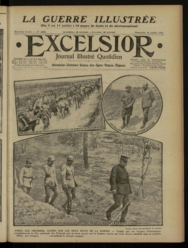 Miniatura de Excelsior: journal illustré quotidien de 16 de julio de 1916, nº 2070