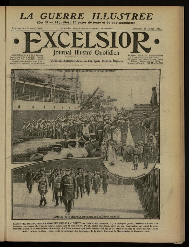Miniatura de Excelsior: journal illustré quotidien de 23 de julio de 1916, nº 2077