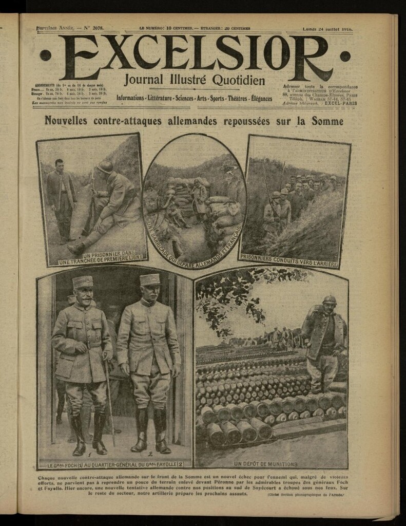 Miniatura de Excelsior: journal illustré quotidien de 24 de julio de 1916, nº 2078