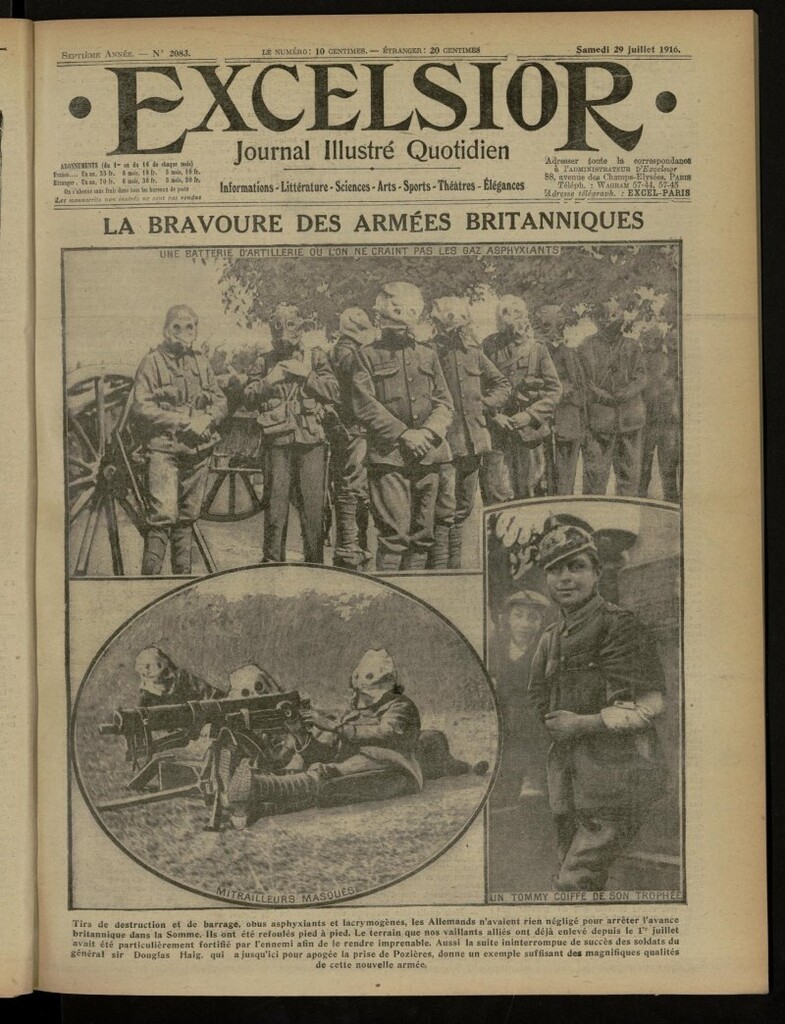 Miniatura de Excelsior: journal illustré quotidien de 29 de julio de 1916, nº 2083