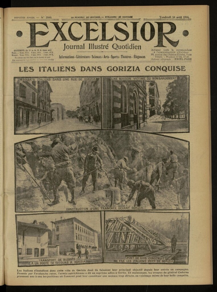 Miniatura de Excelsior: journal illustré quotidien de 18 de agosto de 1916, nº 2103