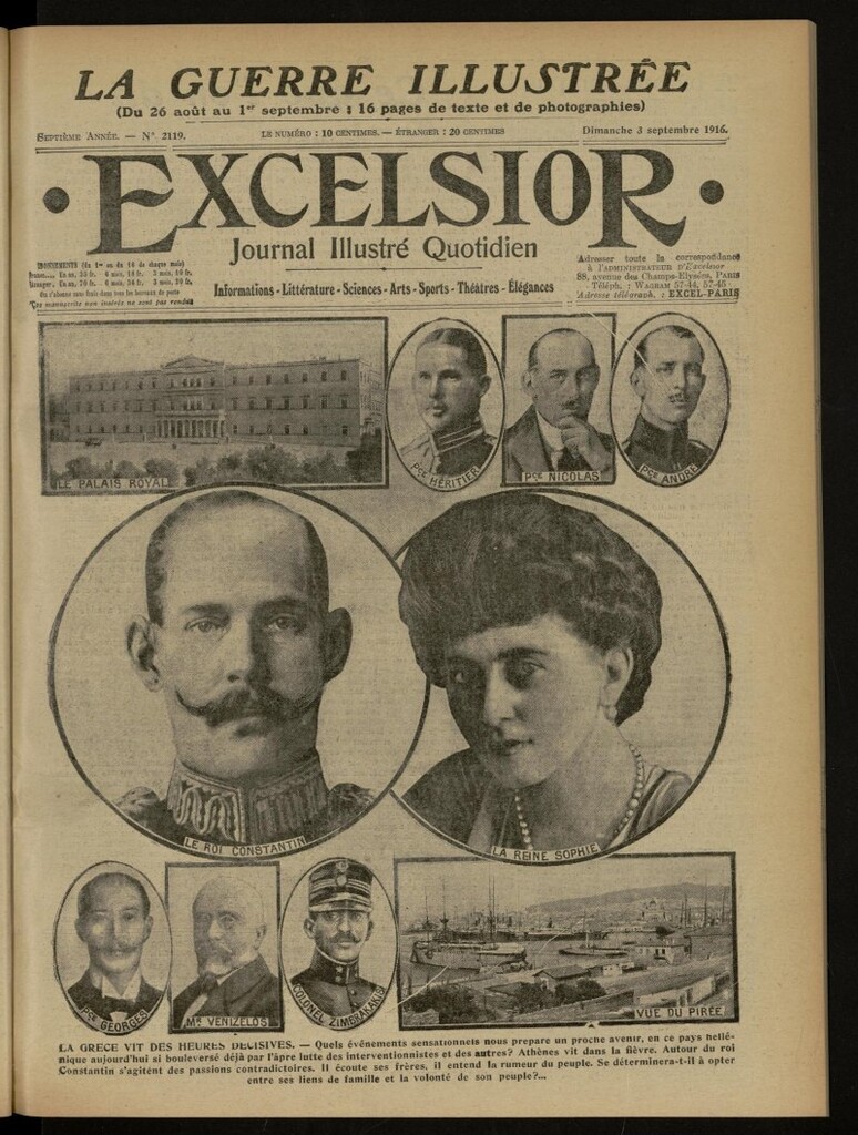 Miniatura de Excelsior: journal illustré quotidien de 3 de septiembre de 1916, nº 2119