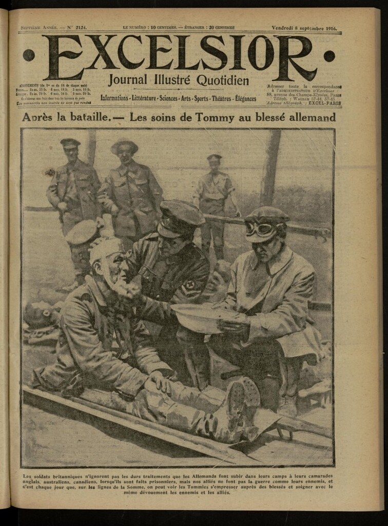Miniatura de Excelsior: journal illustré quotidien de 8 de septiembre de 1916, nº 2124