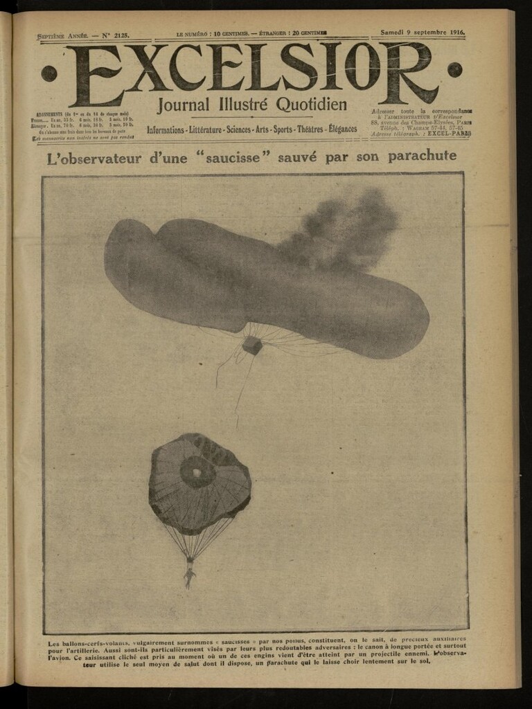 Miniatura de Excelsior: journal illustré quotidien de 9 de septiembre de 1916, nº 2125