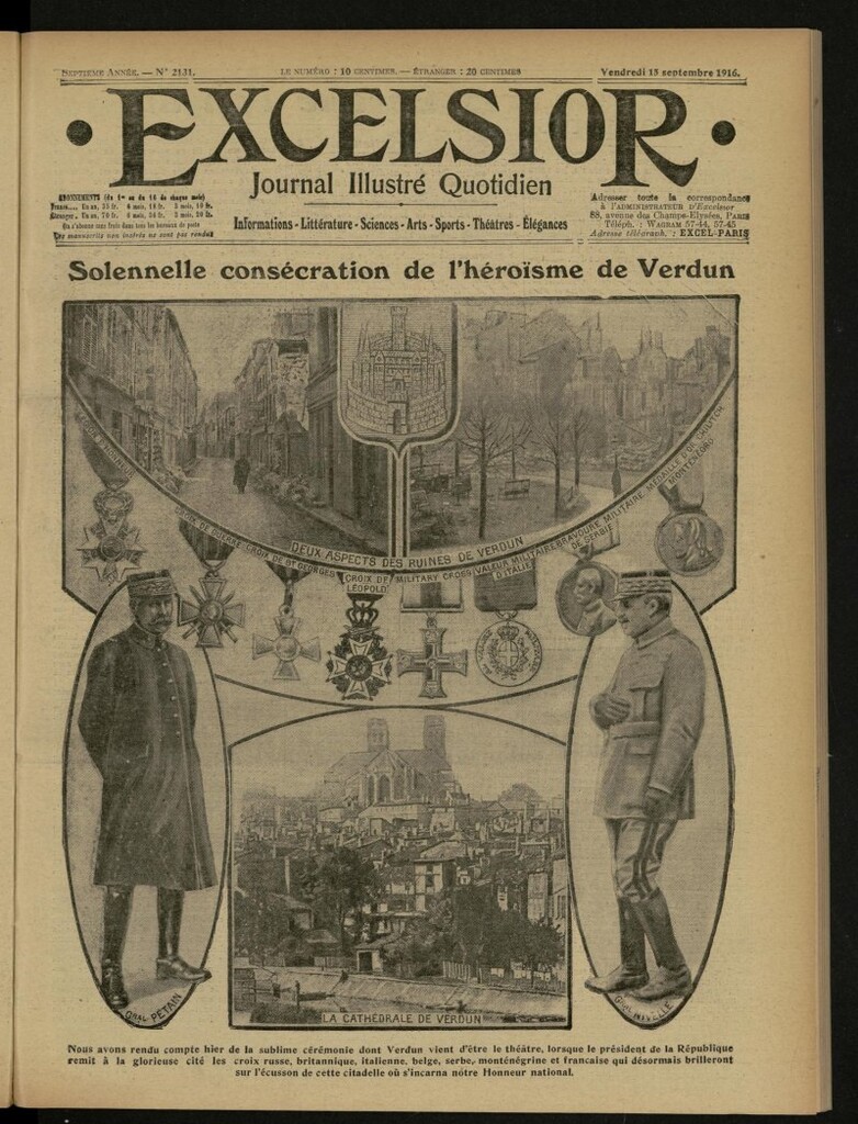 Miniatura de Excelsior: journal illustré quotidien de 15 de septiembre de 1916, nº 2131